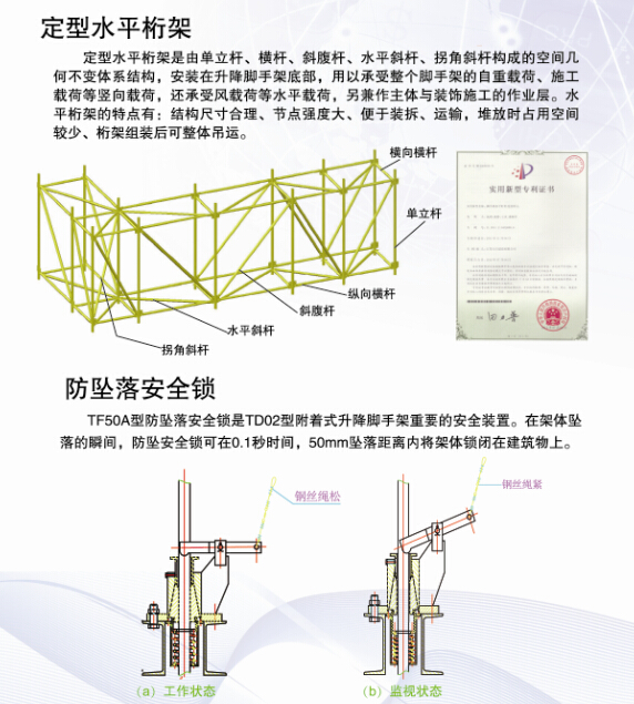 定型水平桁架